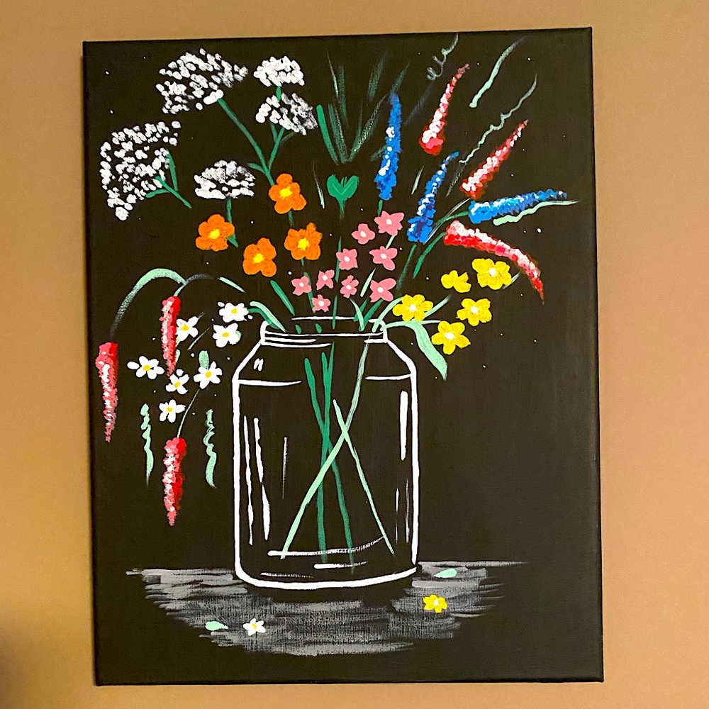 Original | Abstract | Vase Of Flowers